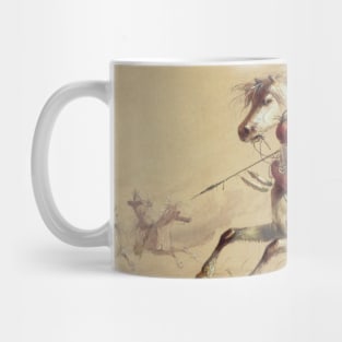 Blue Water Creek Battle by Alfred Jacob Miller Mug